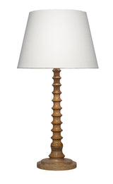 Jamie Young Revolution Wood Table Lamp with Linen Shade, Natural