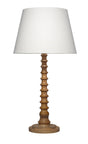 Jamie Young Revolution Wood Table Lamp with Linen Shade, Natural