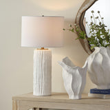 Jamie Young Trunk Polyresin Table Lamp with Linen Shade