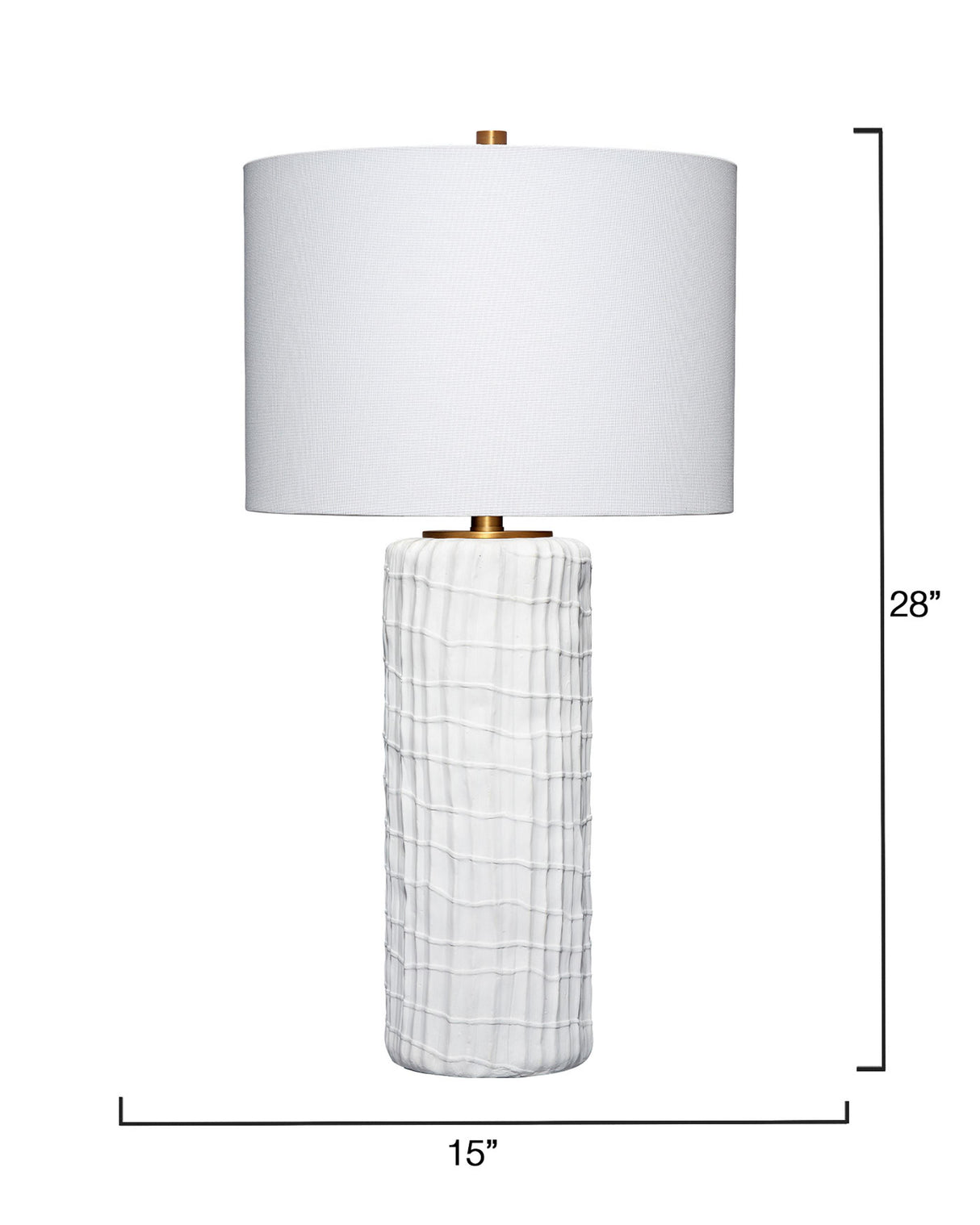 Jamie Young Trunk Polyresin Table Lamp with Linen Shade