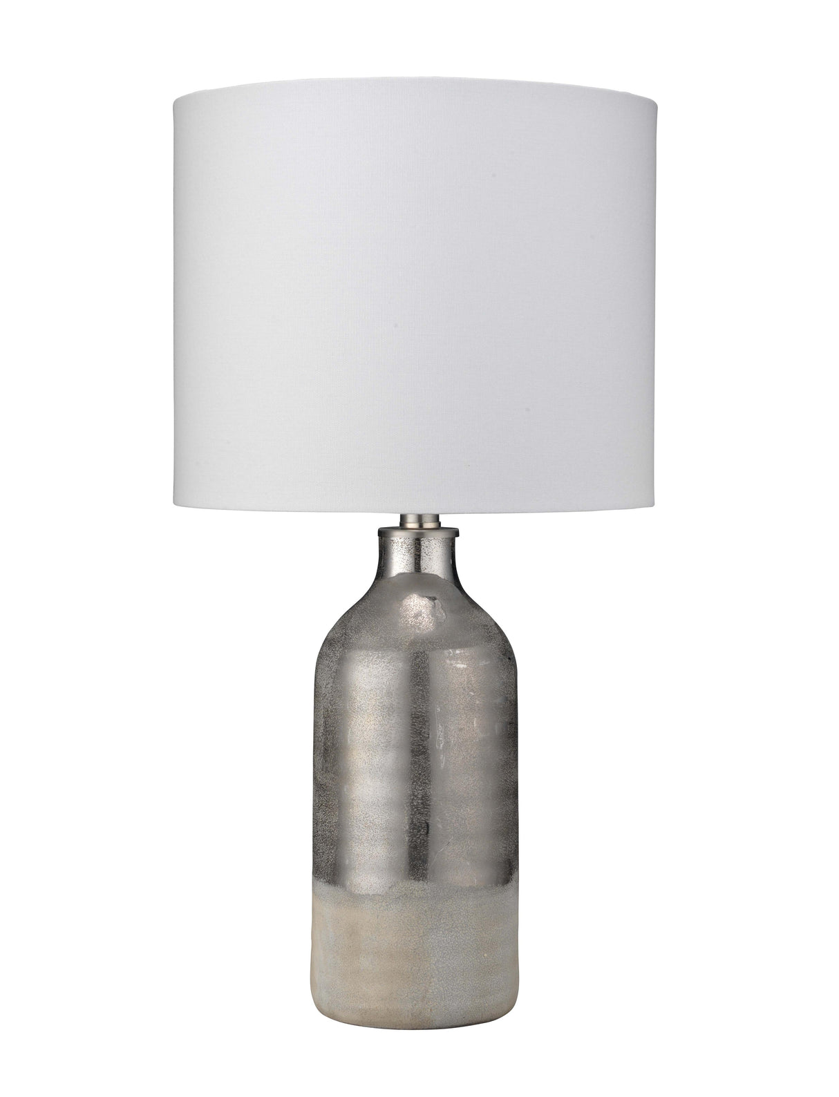 Jamie Young Varnish Ceramic Table Lamp, Silver
