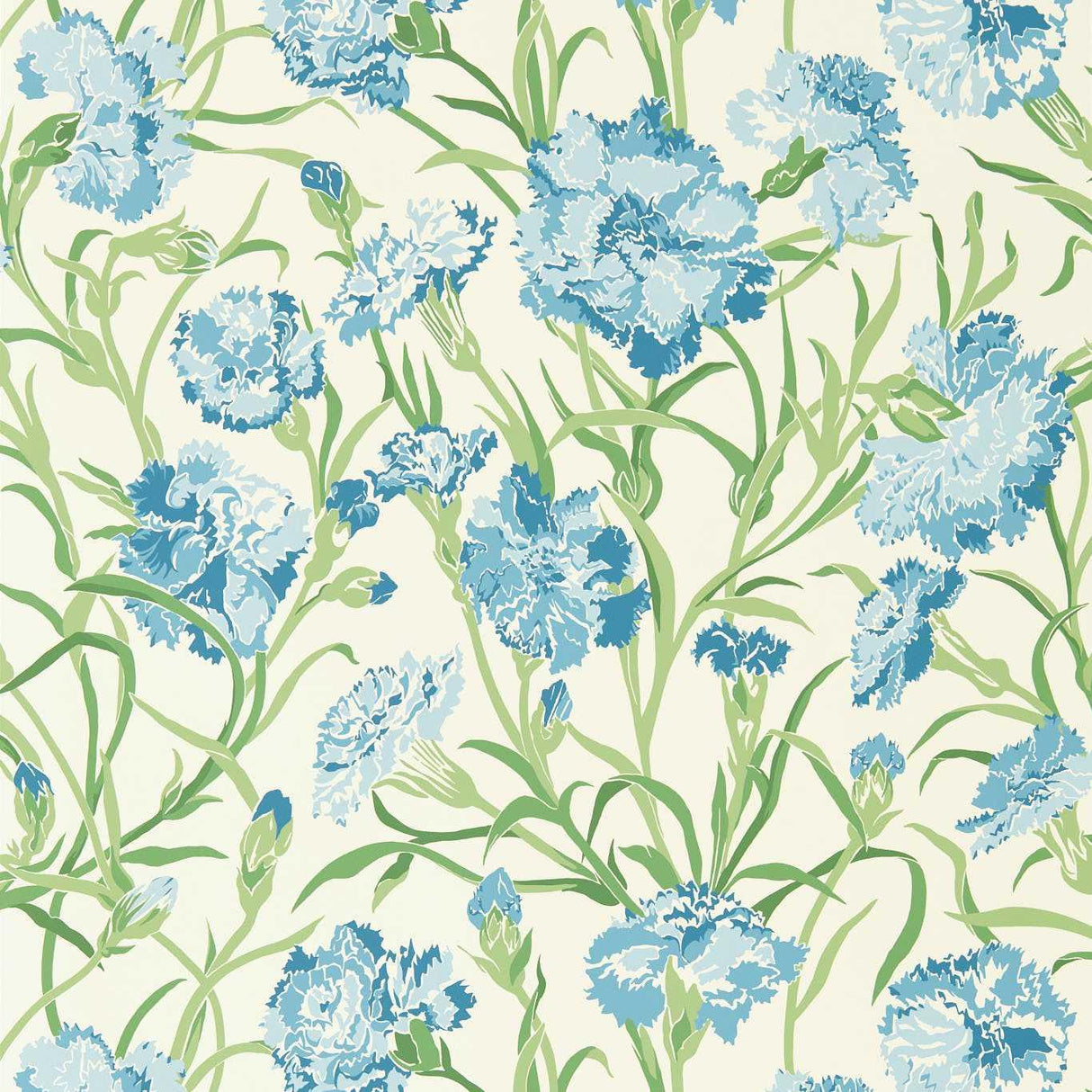 Harlequin Fleur de Joie French Blue/Succulent/Soft Focus Wallpaper