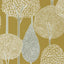 Harlequin Silhouette Ochre/Taupe Wallpaper
