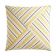 D.V. Kap Home Ottoman Stripe Yellow 24" x 24" Pillow Cover