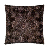D.V. Kap Home Silk Roses Brown 24" x 24" Pillow Cover