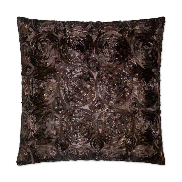 D.V. Kap Home Silk Roses Brown 24" x 24" Pillow Cover