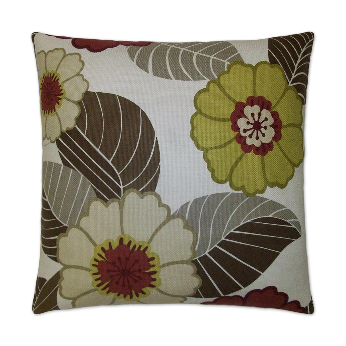 D.V. Kap Home Flower Power Chartreuse 24" x 24" Pillow Cover