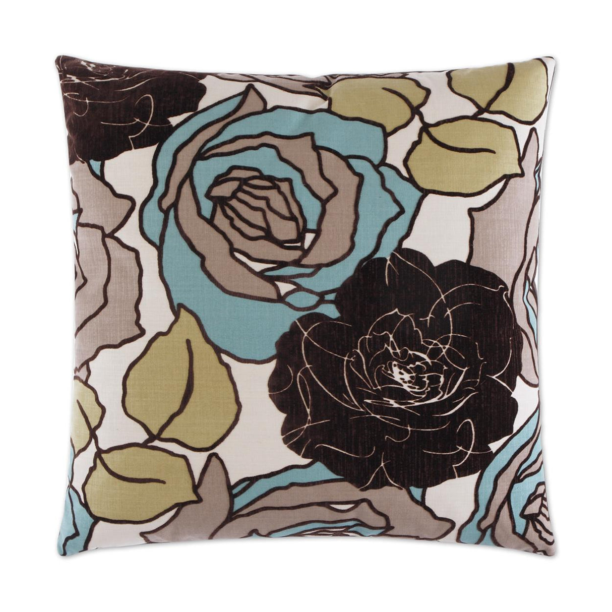 D.V. Kap Home Secret Garden Celadon 24" x 24" Pillow Cover