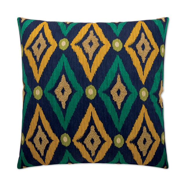 D.V. Kap Home Modern Ikat Navy 24" x 24" Pillow Cover