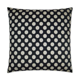 D.V. Kap Home Polka Dots Black 24" x 24" Pillow Cover