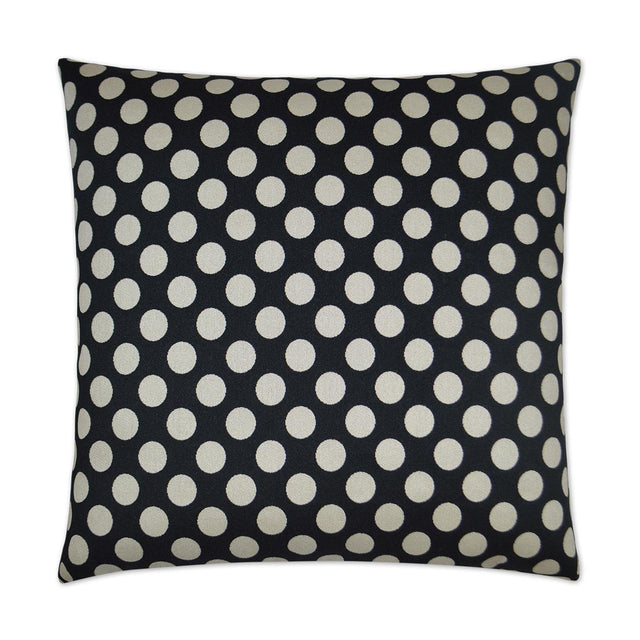 D.V. Kap Home Polka Dots Black 24" x 24" Pillow Cover