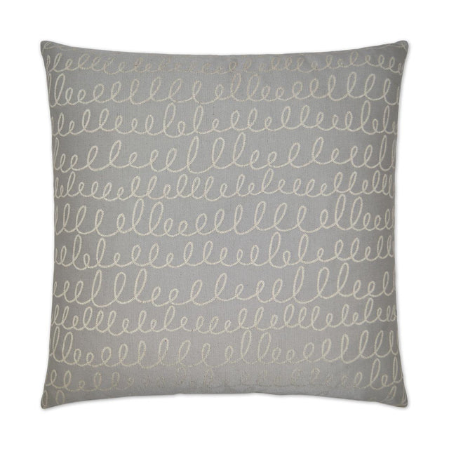 D.V. Kap Home Verbomania Grey 24" x 24" Pillow Cover