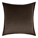 D.V. Kap Home Belvedere Flange Espresso 24" x 24" Pillow Cover