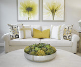 D.V. Kap Home Belvedere Flange Curry 24" x 24" Pillow Cover