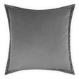 D.V. Kap Home Belvedere Flange Graphite 24" x 24" Pillow Cover