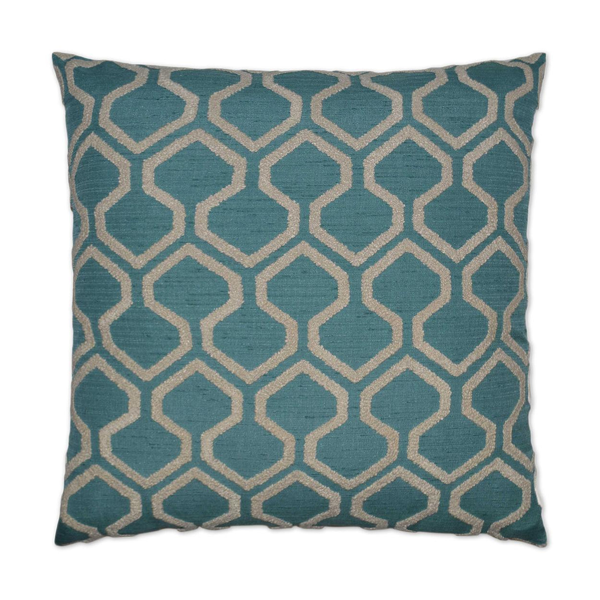 D.V. Kap Home Raw Edges Turquoise 24" x 24" Pillow Cover