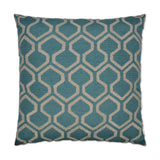 D.V. Kap Home Raw Edges Turquoise 24" x 24" Pillow Cover