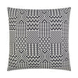 D.V. Kap Home Quilt Black 24" x 24" Pillow Cover