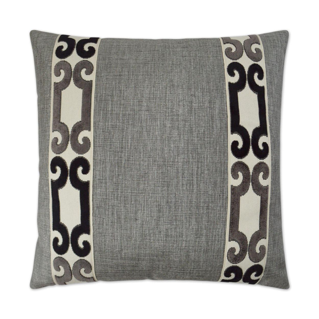 D.V. Kap Home St. Raphael Charcoal 24" x 24" Pillow Cover
