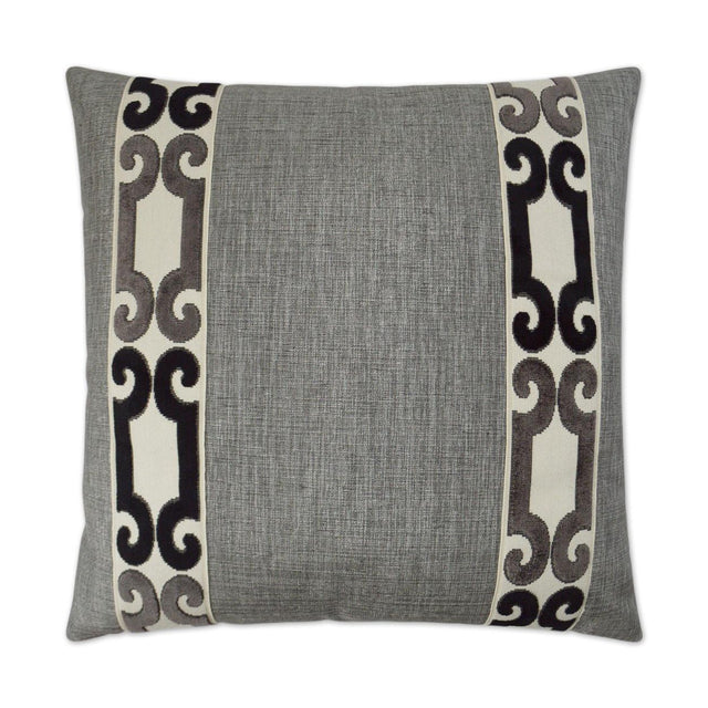 D.V. Kap Home St. Raphael Charcoal 24" x 24" Pillow Cover