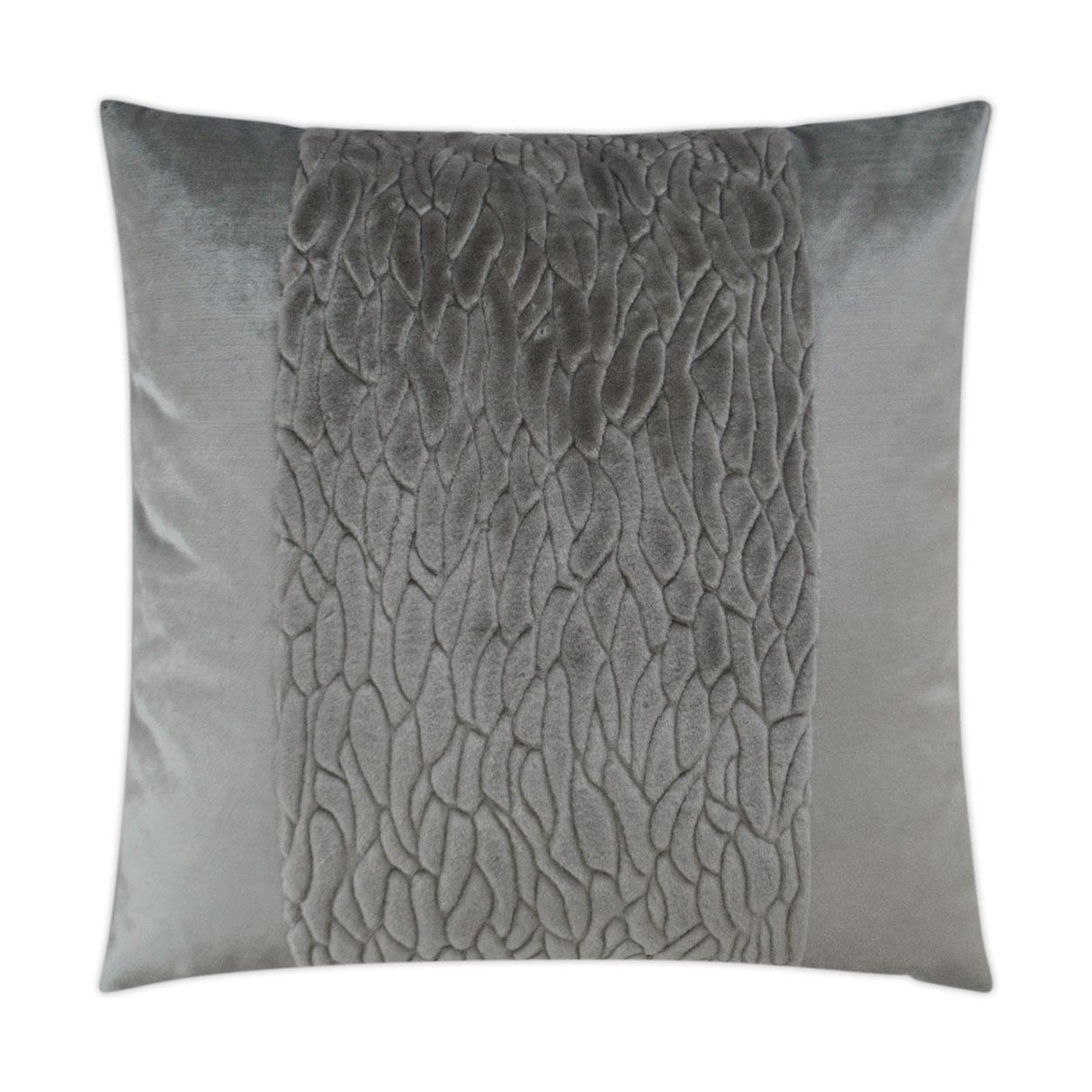 D.V. Kap Home Callard Band Grey 24" x 24" Pillow Cover