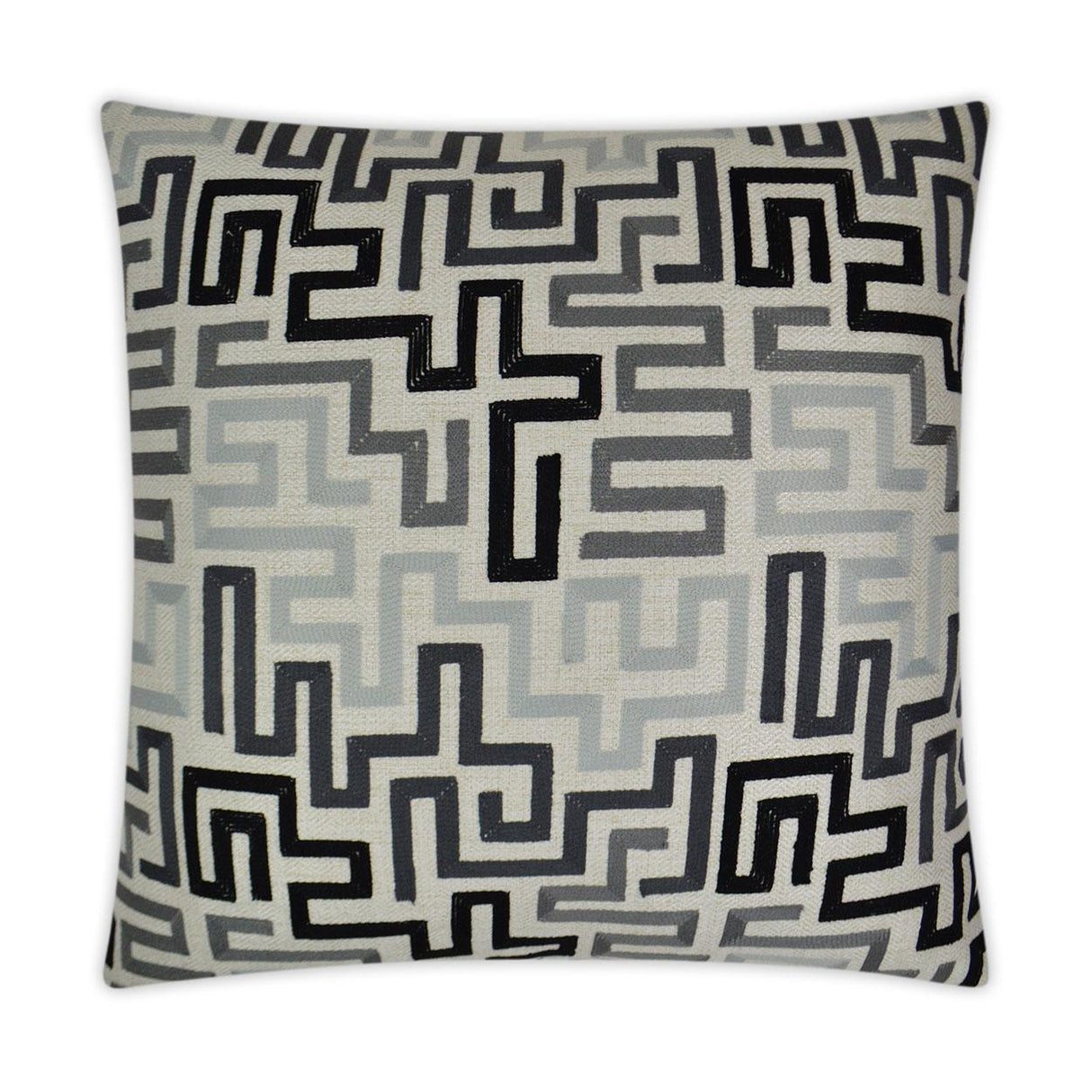 D.V. Kap Home Labyrinth Alloy 24" x 24" Pillow Cover