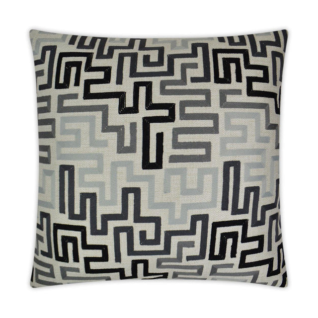 D.V. Kap Home Labyrinth Alloy 24" x 24" Pillow Cover