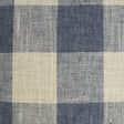 D.V. Kap Home Check Please Blue  Fabric