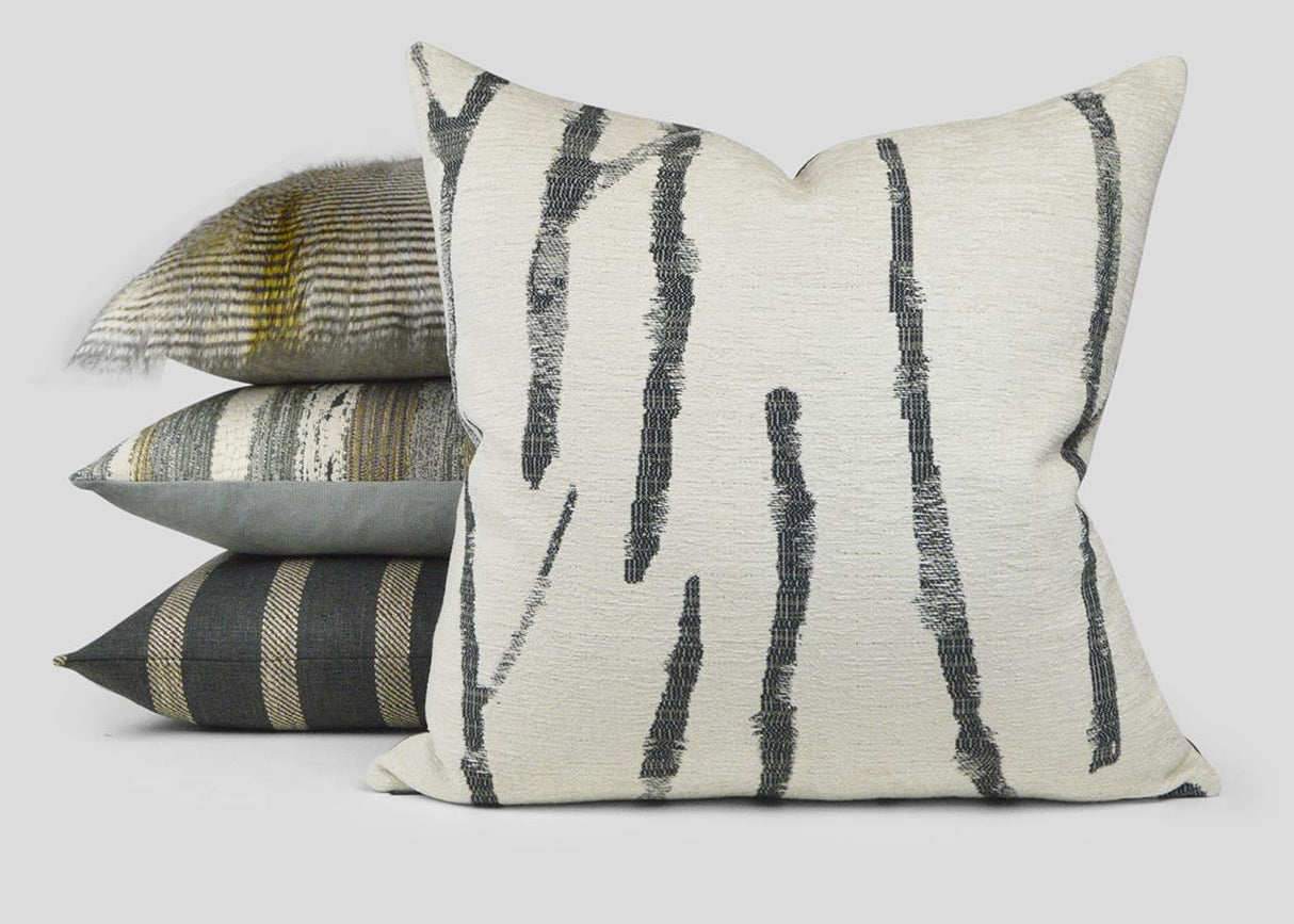 D.V. Kap Home Mesmerize Charcoal 24" x 24" Pillow Cover
