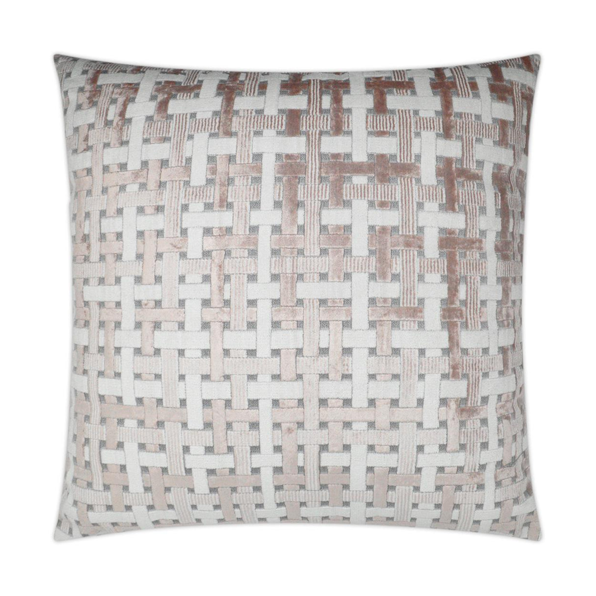 D.V. Kap Home Trellis Velvet Blush 24" x 24" Pillow Cover