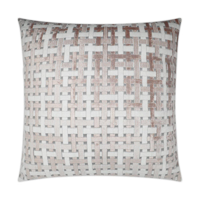 D.V. Kap Home Trellis Velvet Blush 24" x 24" Pillow Cover