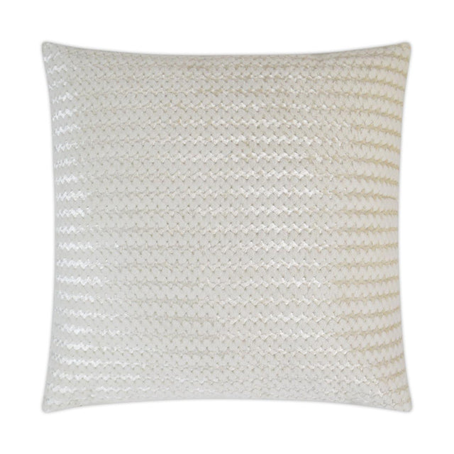 D.V. Kap Home Gene Fur Ivory 24" x 24" Pillow Cover