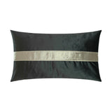 D.V. Kap Home Iridescence Band Lumbar Graphite 14" x 24" Pillow Cover