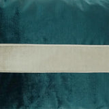 D.V. Kap Home Iridescence Band Lumbar Peacock 14" x 24" Pillow Cover