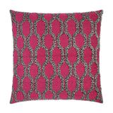 D.V. Kap Home Fringed Fuchsia 24" x 24" Pillow Cover