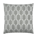 D.V. Kap Home Fringed Platinum 24" x 24" Pillow Cover