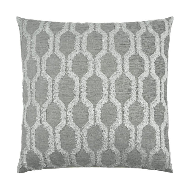D.V. Kap Home Fringed Platinum 24" x 24" Pillow Cover