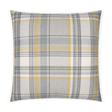 D.V. Kap Home Tartan Charcoal 24" x 24" Pillow Cover