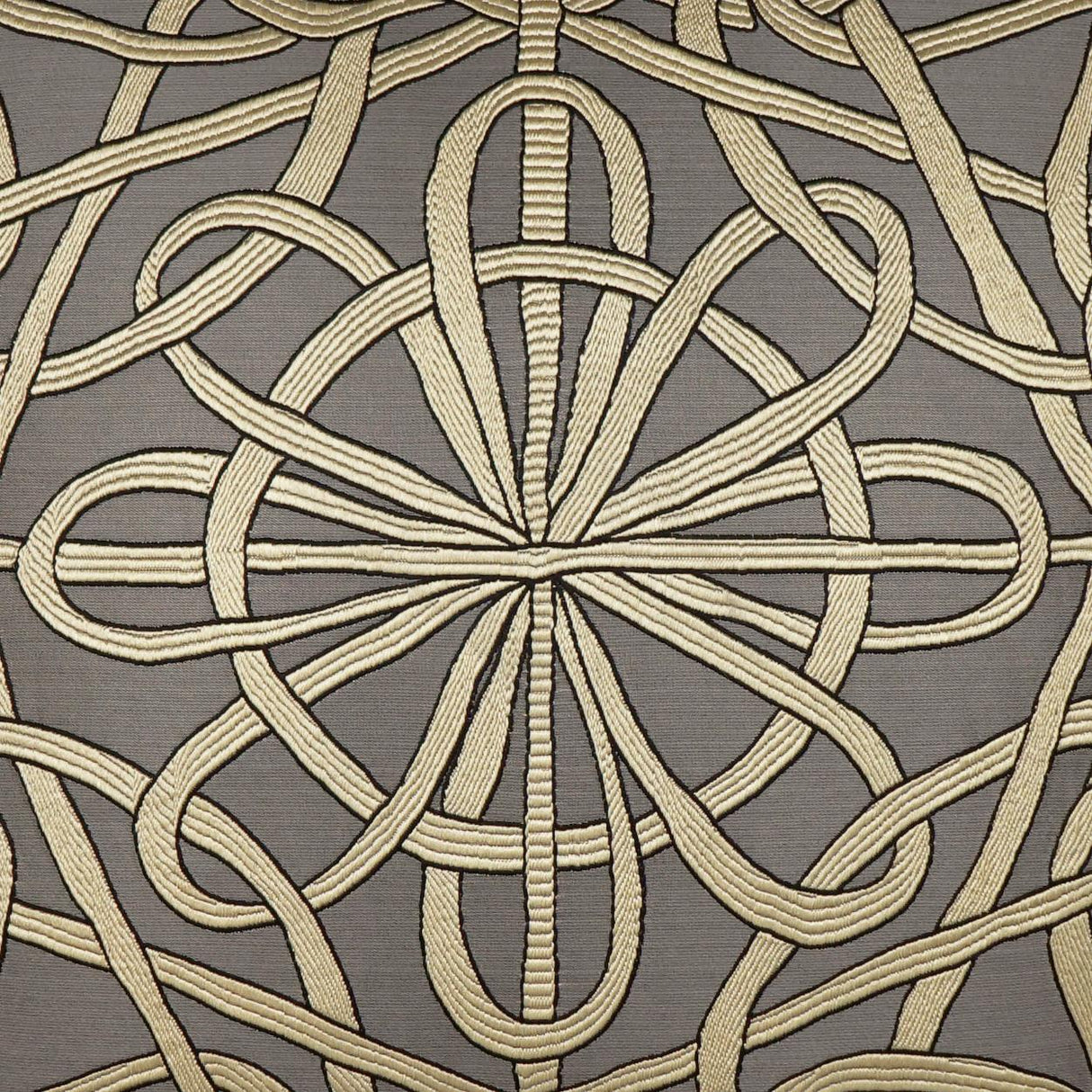 D.V. Kap Home Slip Knot Charcoal 24" x 24" Pillow Cover