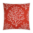D.V. Kap Home Coral Craze Red 24" x 24" Pillow Cover