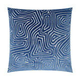 D.V. Kap Home Vertigo Blue 24" x 24" Pillow Cover