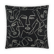 D.V. Kap Home Face Up Black 24" x 24" Pillow Cover