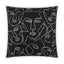 D.V. Kap Home Face Up Black 24" x 24" Pillow Cover