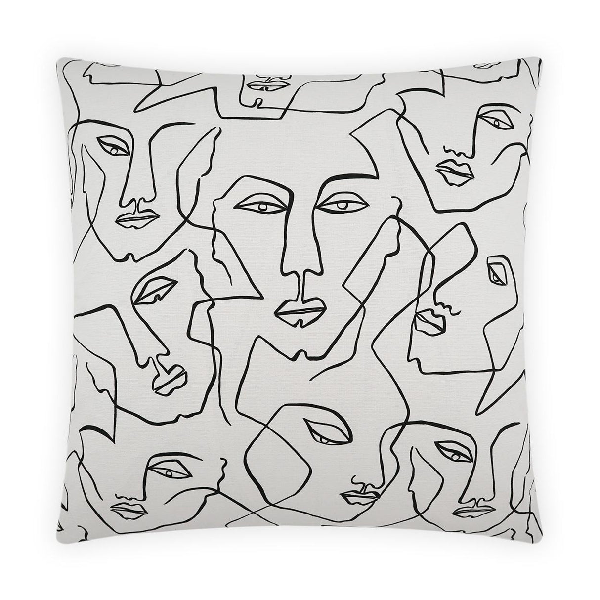 D.V. Kap Home Face Up White 24" x 24" Pillow Cover