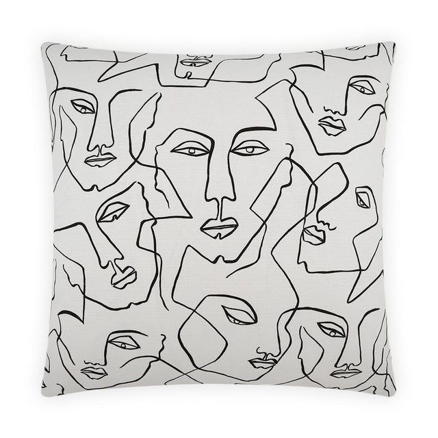 D.V. Kap Home Face Up White 24" x 24" Pillow Cover