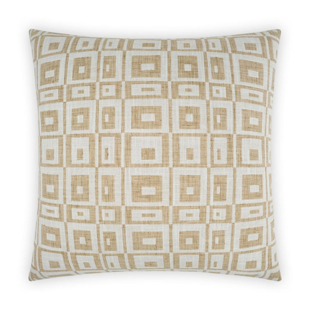 D.V. Kap Home Cubic White 24" x 24" Pillow Cover