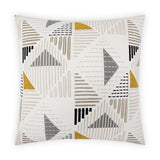 D.V. Kap Home Geoscape Geometric, Embroidered 24" x 24" Pillow Cover