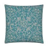 D.V. Kap Home Print Affair Turquoise 22" x 22" Pillow Cover