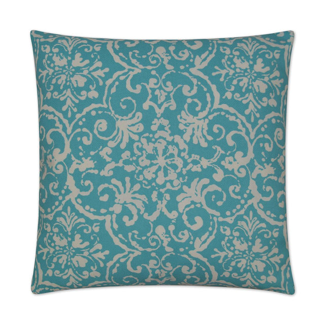 D.V. Kap Home Print Affair Turquoise 22" x 22" Pillow Cover