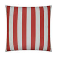 D.V. Kap Home Caf Stripe Red 22" x 22" Pillow Cover